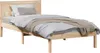 Estructura de cama marrón de vidaXL, 90 x 190 cm, madera Vista previa de la imagen del producto 1