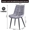 HOMAVO Esszimmerstuhl 2er-Set – Gepolsterte Stühle mit Produktbild-Vorschau 5
