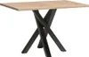 Esstisch ausziehbar 120-160 cm in Eiche mit schwarz Produktbild-Vorschau 1