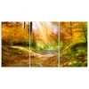 Triptychon auf leinwand orangefarbene landschaften 120x80 Produktbild-Vorschau 3