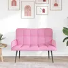 vidaXL 2-Sitzer Sofa Rosa 115 x 61 x 87 cm Stoff Produktbild-Vorschau 3