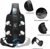 OKWISH Herren Diebstahlsichere Brusttasche Umhängetasche, Produktbild-Vorschau 6