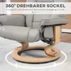 HOMCOM Relaxsessel mit Hocker Drehbar Fernsehsessel mit Produktbild-Vorschau 5