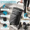 Wózek na zakupy z gumową szyjką i regulowaną wysokością Podgląd zdjęcia produktu 3