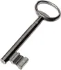 A single metal key is shown against a white background. Produktbild-Vorschau