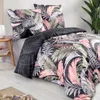 Bettwäsche 240x220 cm 3 teilig set, geblümt, anthrazit Produktbild-Vorschau 4
