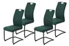 Hela Tische, 4er Set Freischwinger Riga, Bezug Samt Cord Produktbild-Vorschau 1