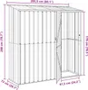 vidaXL Zahradní přístřešky antracit 203,5 x 73 x 200 cm Náhled obrázku produktu 8