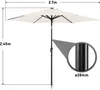 Aopunly slnečník konzolový 270 cm so solárnou LED diódou, Náhľad obrázku produktu 2