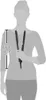 A mannequin is shown holding a hair straightener, with a size measurement overlay. Produktbild-Vorschau