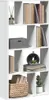 A white bookshelf filled with various decorative items and books. Anteprima dell’immagine prodotto
