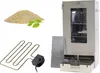 A collage of items related to smoking food, including wood chips, an electric heating element, and a smoker. Podgląd zdjęcia produktu