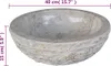 vidaXL Lavabo in marmo 40 cm crema Anteprima dell’immagine prodotto 4