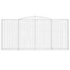 Gabionen mit Hochbogen 6 Stk. 400x30x180/200cm Verzinktes Produktbild-Vorschau 4