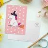 Mr. & Mrs. Panda bildkarte Einhorn Hexe - Rot Pastell - Produktbild-Vorschau 3