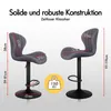 ALFORDSON Barhocker 2er Set, Höhenverstellbare Küchenhocker Produktbild-Vorschau 12