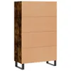 vidaXL Highboard dąb wędzony 69,5x31x115 cm materiał Podgląd zdjęcia produktu 9