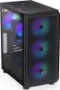 A black computer tower with RGB fans. Anteprima dell’immagine prodotto