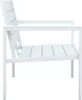 A side view of a white garden bench. Náhled obrázku produktu