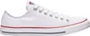 A white Converse All Star low-top sneaker is shown from the side against a white background. Voir les images du produit