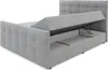 Boxspringbett Schlafzimmerbett MAURO 180x200cm Grau Produktbild-Vorschau 2