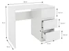 ML-Design Schreibtisch mit 3 Schubladen, 90x76x50 cm, Weiß Produktbild-Vorschau 5
