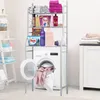 A washing machine stand with laundry supplies and towels. Podgląd zdjęcia produktu
