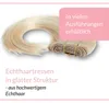 hair2heart Echthaar Tressen zum Einnähen Extensions glatt - Produktbild-Vorschau 3