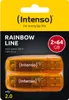 Intenso Rainbow Line 64GB Orange 2er unità flash USB USB Anteprima dell’immagine prodotto 2