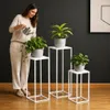 DanDiBo Tabouret pour fleurs Métal Blanc Angulaire Support Voir les images du produit 3