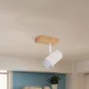 ZMH Deckenleuchte Weiß Deckenstrahler 1 Flammig Holz Produktbild-Vorschau 7