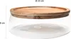 QUVIO Glasschale mit Holzdeckel - Tischdekoration - Produktbild-Vorschau 2