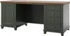 Set ufficio ASSIA verde scuro e legno – Scrivania 180 cm + Anteprima dell’immagine prodotto 2