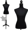 vidaXL Donna Busto Sarta Torso Vestito Manichino Nero Anteprima dell’immagine prodotto 8