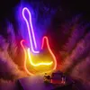 Rosikey LED neonový nápis Guitar – 38,5 x 17 cm nástěnná Náhled obrázku produktu 3