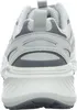 The back view of a gray and white women's sneaker. Produktbild-Vorschau