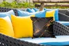 MuchoWow® Outdoor Kissen - Marmor - Gold - Schwarz - Hip - Produktbild-Vorschau 4
