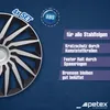 4 STK 16 Zoll Kendo schwarz PETEX Radkappen Radzierblenden Produktbild-Vorschau 3