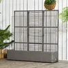 Outsunny Polyrattan Hochbeet mit Rankgitter, Blumenkasten Produktbild-Vorschau 2