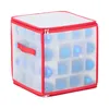 Scatola porta palline di Natale Relaxdays, 64 scomparti, A Anteprima dell’immagine prodotto 1