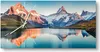 DEQORI Glasuhr 60x30 cm Modern 'Bachalpsee vor Alpen' Produktbild-Vorschau 1