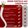 100m Kunststoffschlauchleitung H03VV-F 4G0,75 Weiß Flexible Produktbild-Vorschau 3