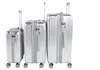3 teiliges ABS Hartschalen Kofferset Alu Style Rollen Produktbild-Vorschau 1