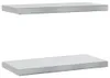 vidaXL Nástěnné police 2 ks 50x23,5 cm stříbrná nerezová Náhled obrázku produktu 1