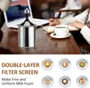Manuelle Milchschaum, 800ml Edelstahl Milk Frother Produktbild-Vorschau 3