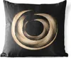 MuchoWow® Outdoor Kissen - Goldfarbene Spirale aus Produktbild-Vorschau 1