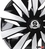 Sparco Radkappen Lazio 15 Zoll ABS schwarz / silber 4er Set Produktbild-Vorschau 12