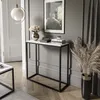 Konzolový stolek MODERN 80 cm černý / bílý vysoký lesk Náhled obrázku produktu 1