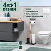 eluno set da toilette in piedi 4in1, scopino, portarotolo, Anteprima dell’immagine prodotto 2