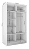 Schrank mit Schwebetüren DEBRA - 120cm Kleiderschrank mit Produktbild-Vorschau 3